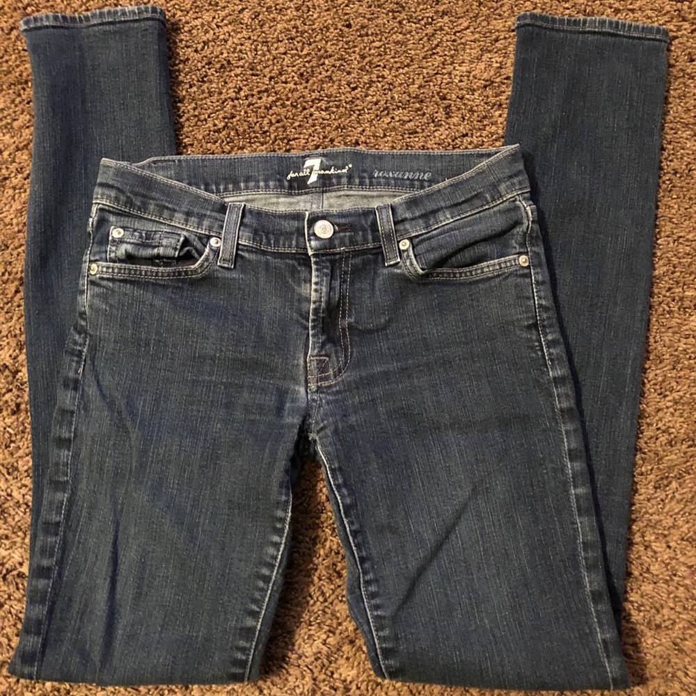 7 for all Mankind Roxanne Skinny Jeans Size 28